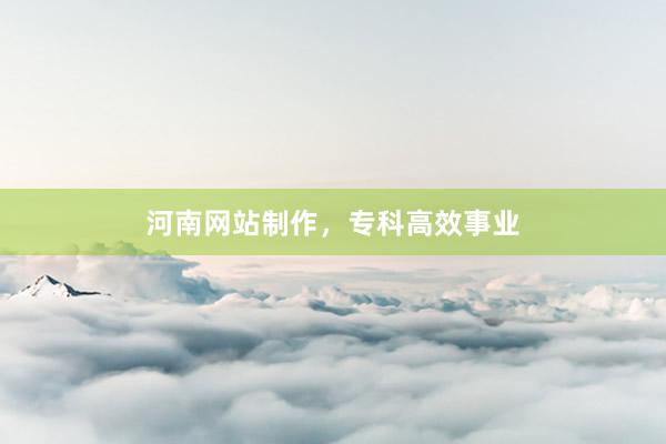河南网站制作,专科高效事业